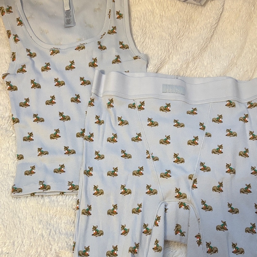SKIMS❄️🩵 Zen Baby Deer Limited Edition Boxer set